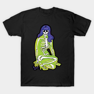 Green Skelepinup T-Shirt